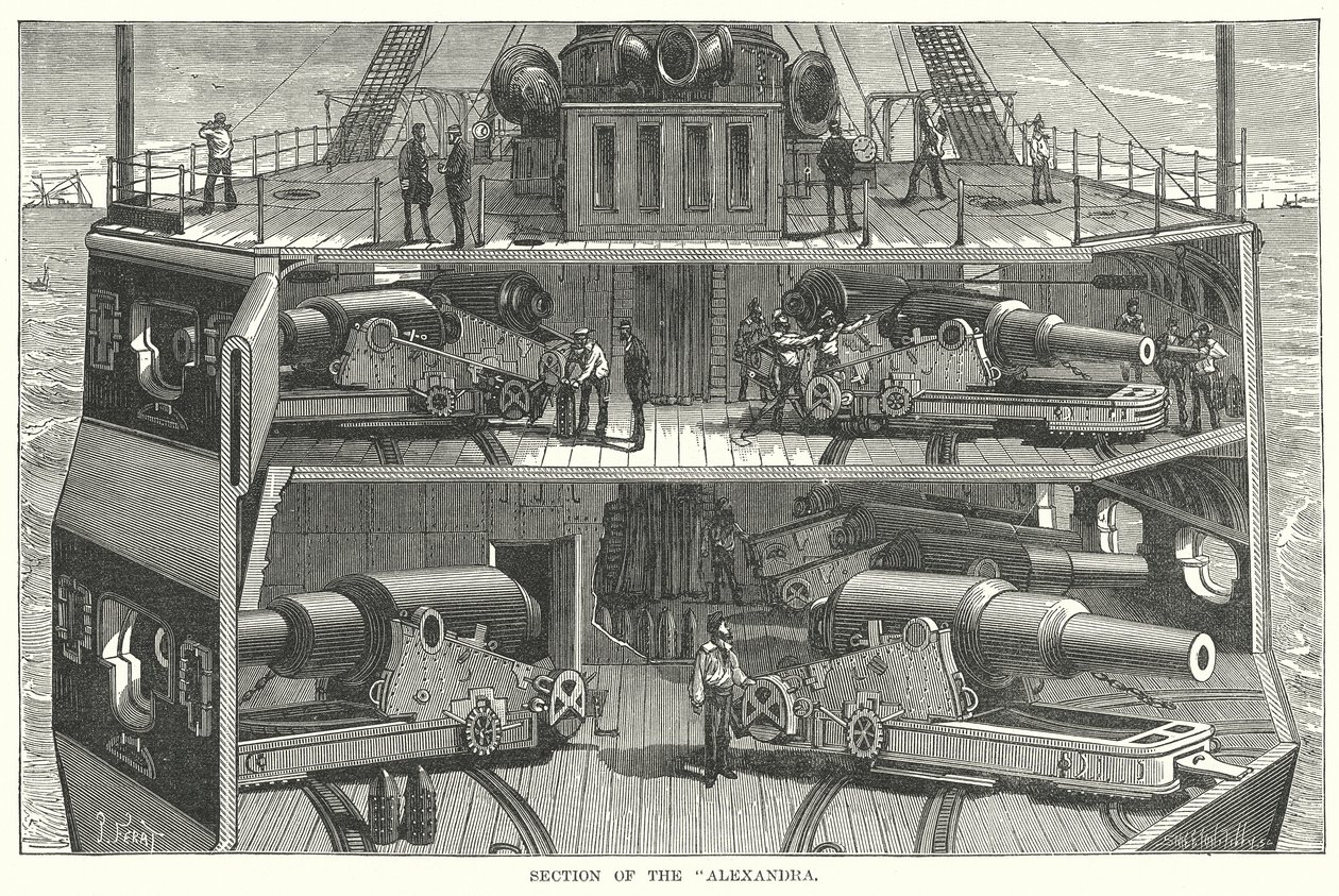 Section of the "Alexandra" by English School