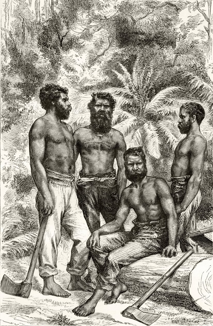 Semi-civilised Victorian Aborigines, from 
