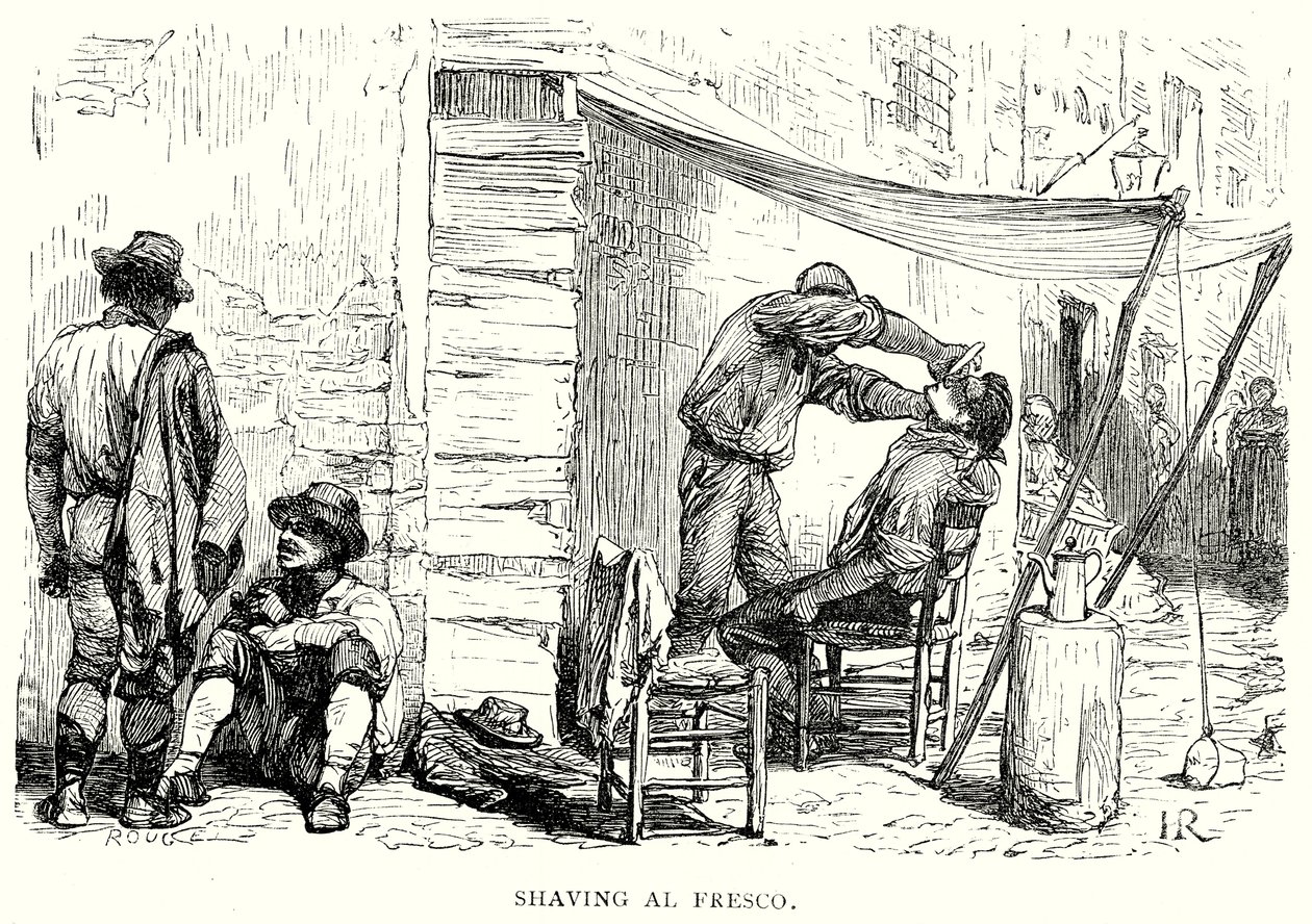 Shaving Al Fresco by English School