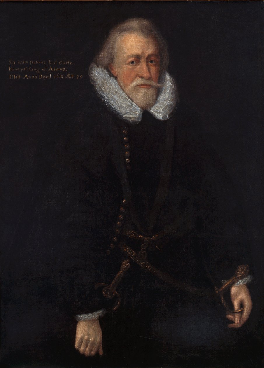 Sir William Dethick, Garter King of Arms by English School