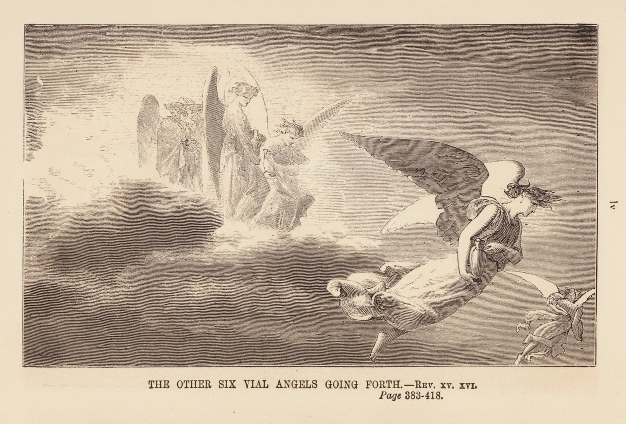 Six Vial Angels Going Forth by English School