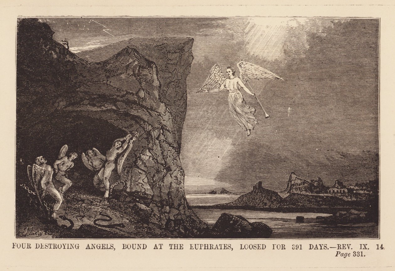 Sixth Angel Releasing the Four Angels Bound by the River Euphrates by English School