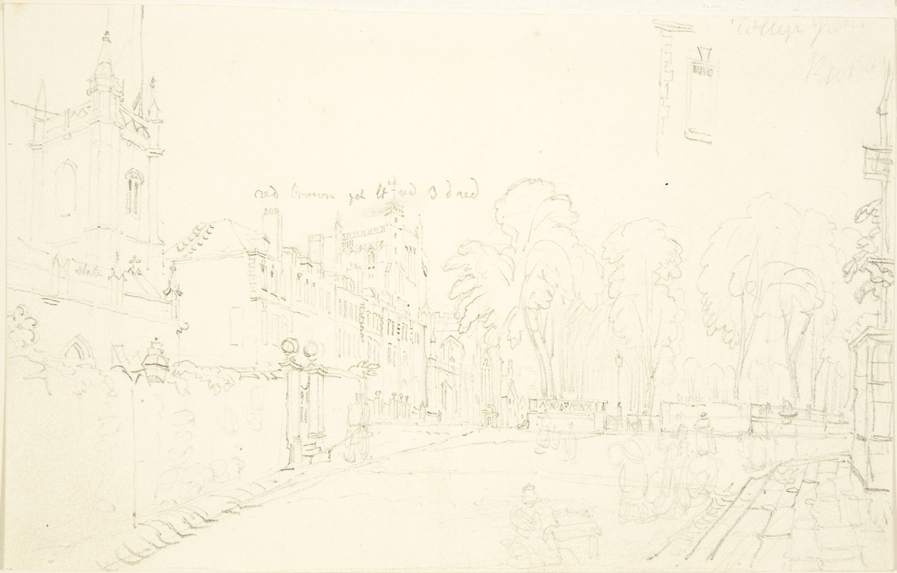 Sketch for College Green by English School