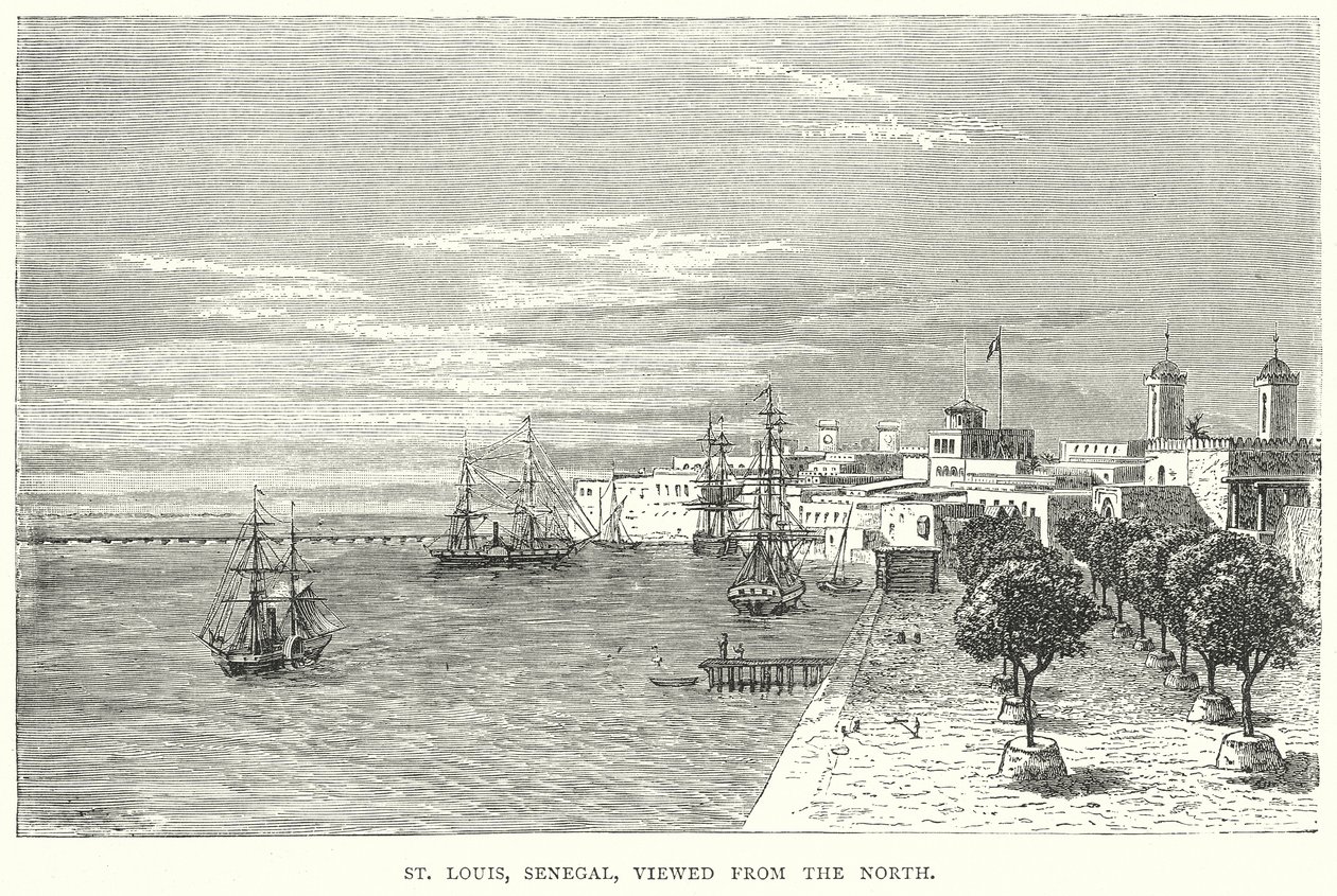 St Louis, Senegal, Viewed from the North by English School