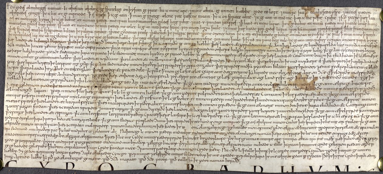 Will of Ætheling Æthelstan by English School