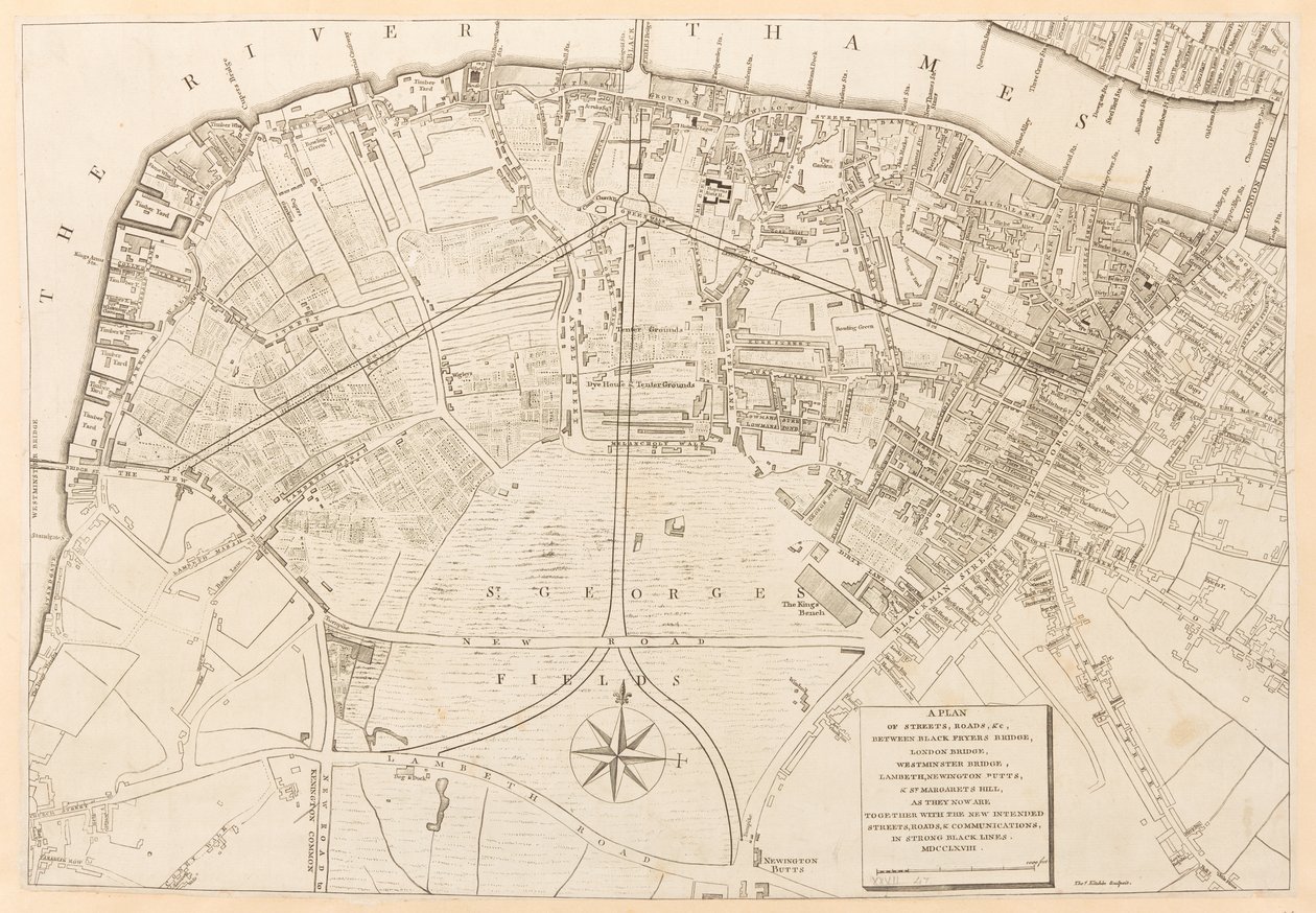 Street Map of London, Maps K.Top.27.47 by English School