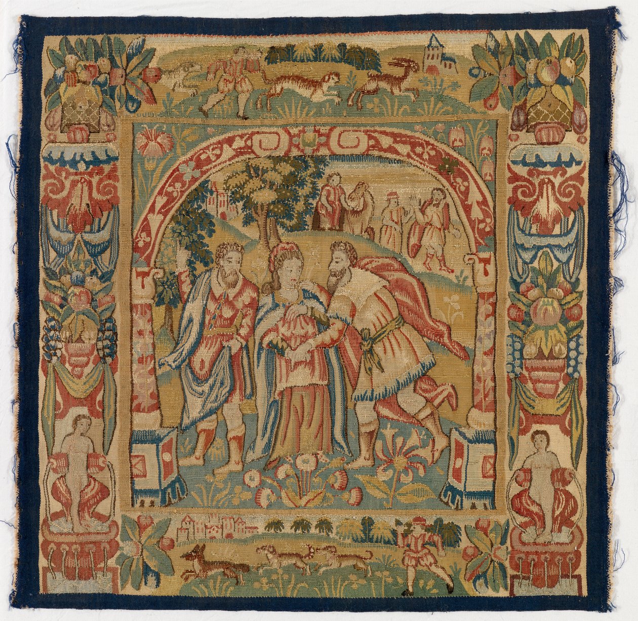 Tapestry Panel Depicting The Queen of Sheba Meeting Solomon, Made in ...
