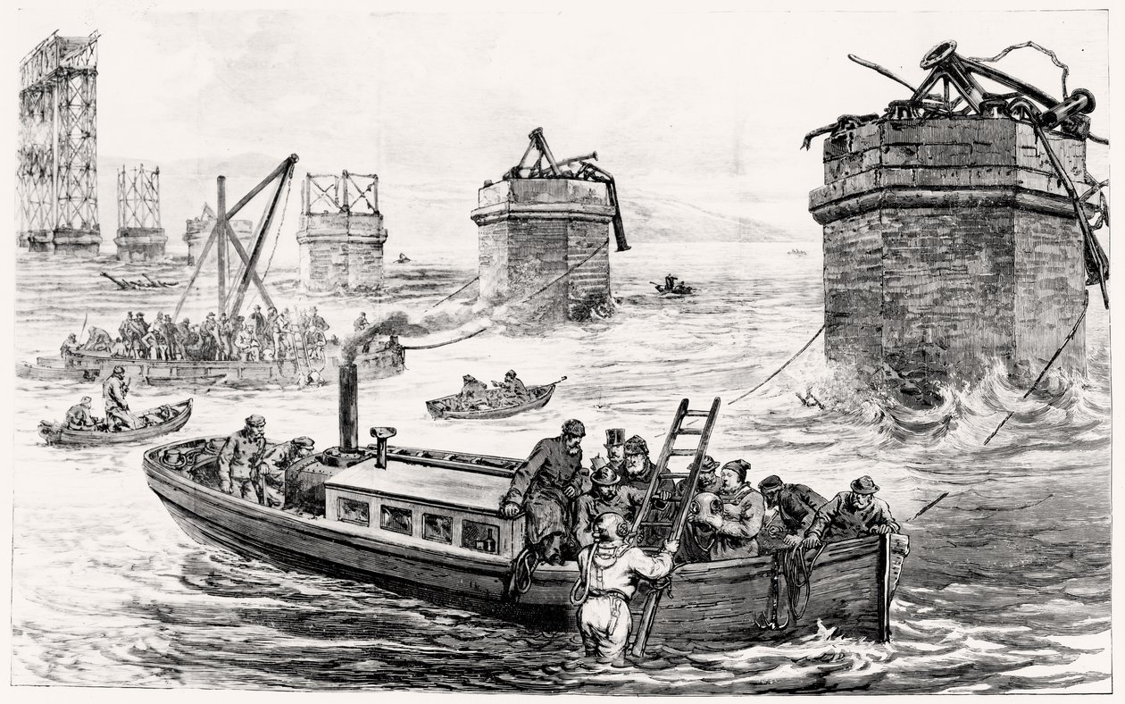 Tay Bridge Disaster: Diving Operations in Search of the Wreck of the Railway Train by English School