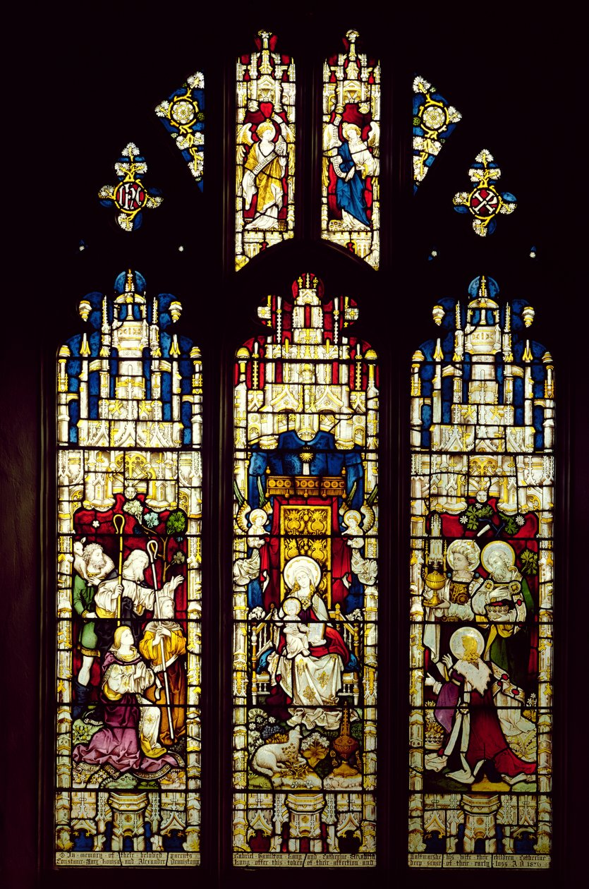The Adoration of the Shepherds and the Magi, 1876 by English School