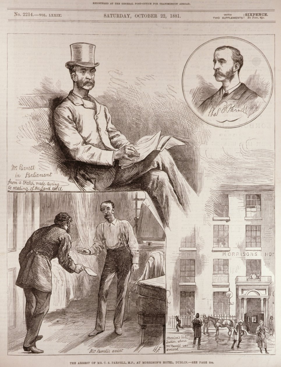 The Arrest of Mr. C.S. Parnell, MP, at Morrison
