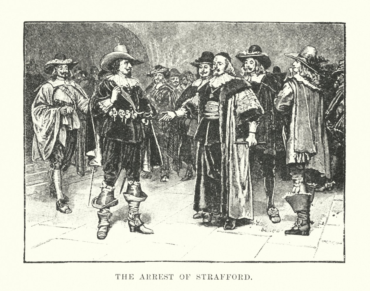 The Arrest of Strafford by English School