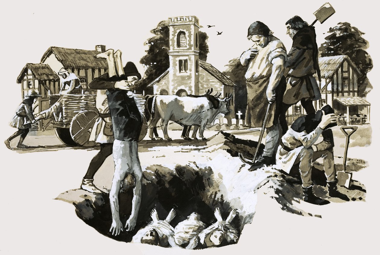 The Black Death by English School
