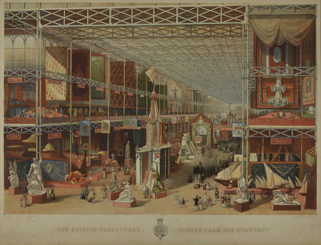 The British Department viewed from the Transept by English School