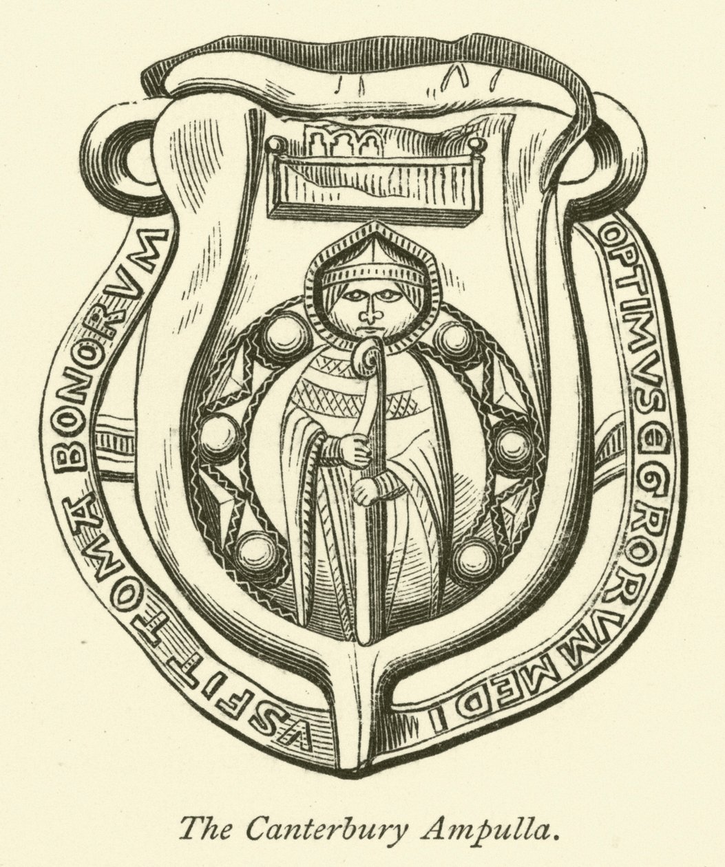 The Canterbury Ampulla by English School