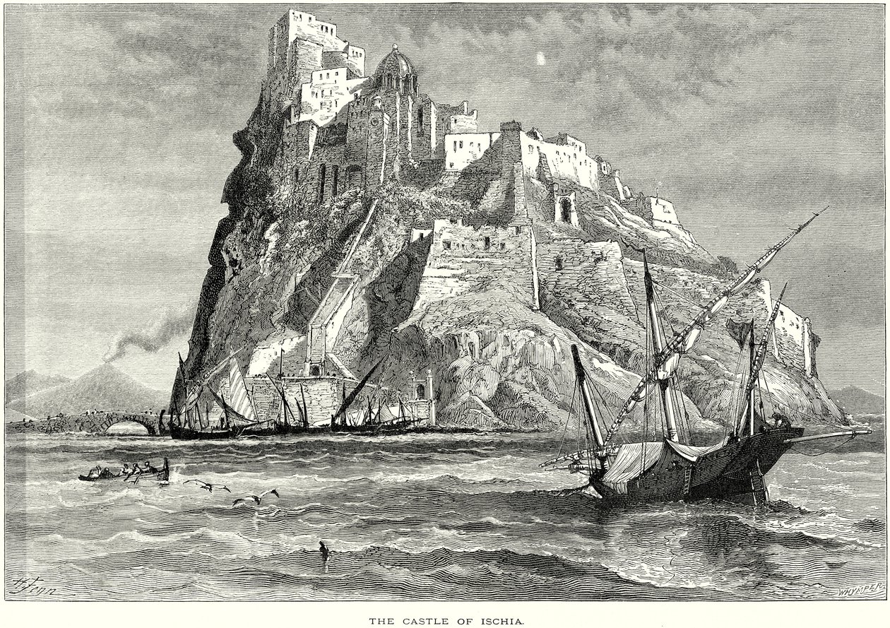 The Castle of Ischia by English School