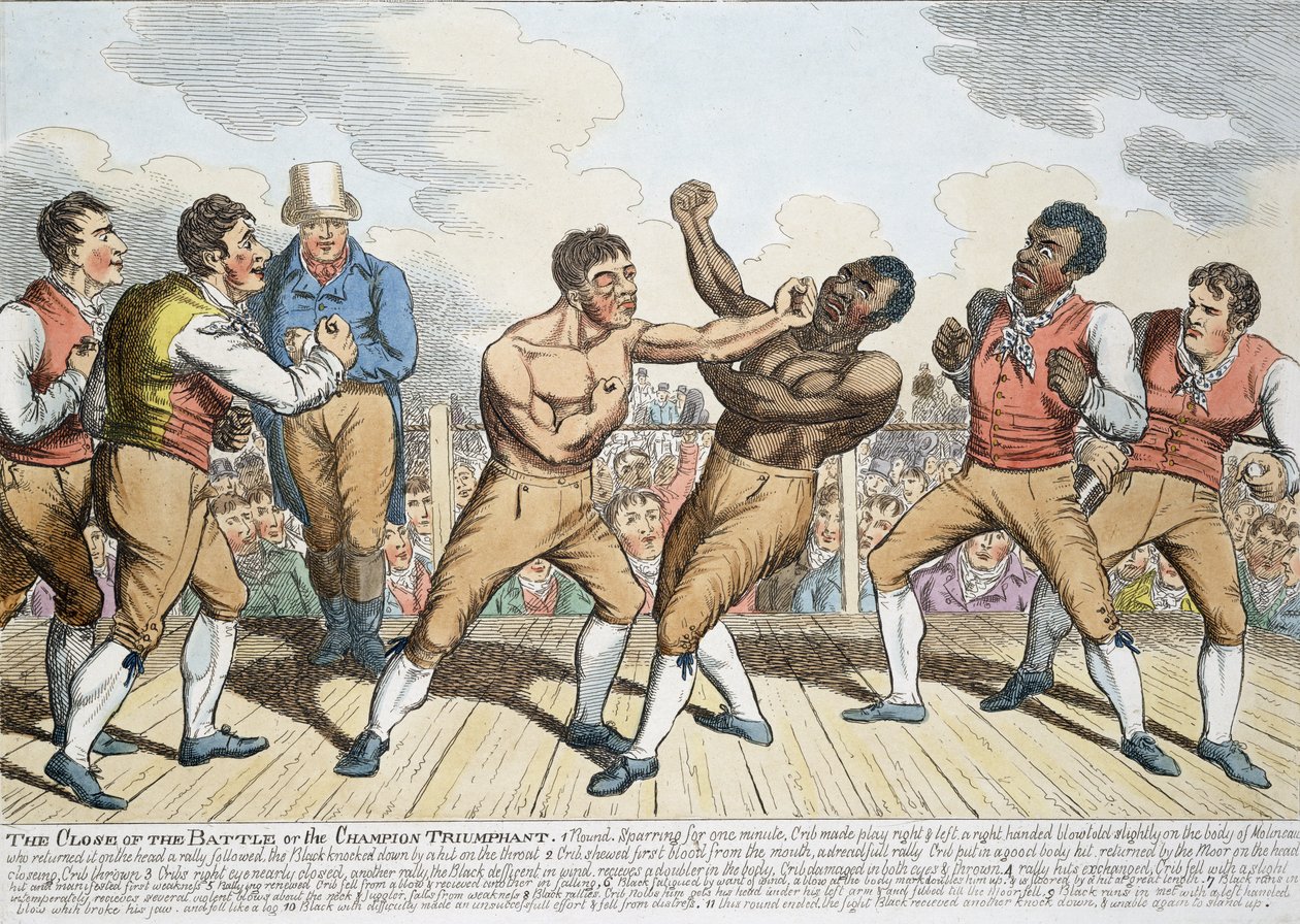 The Close of the Battle or the Champion Triumphant, Published 1811 by English School