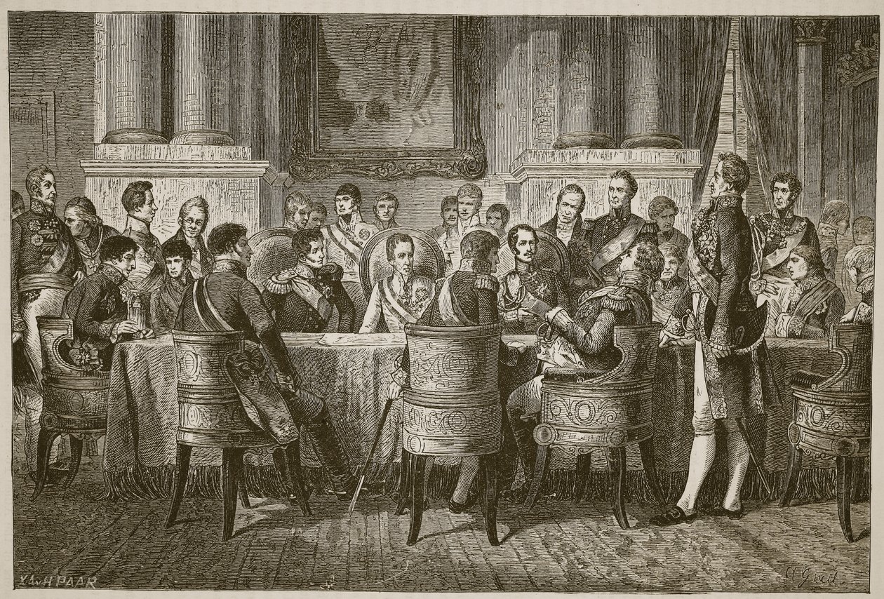 The Congress of Vienna, illustration from Cassell
