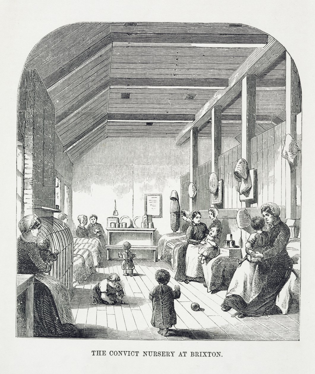 The Convict Nursery at Brixton, from The Criminal Prisons of London and Scenes of Prison Life by Henry Mayhew and John Binny, 1862 by English School
