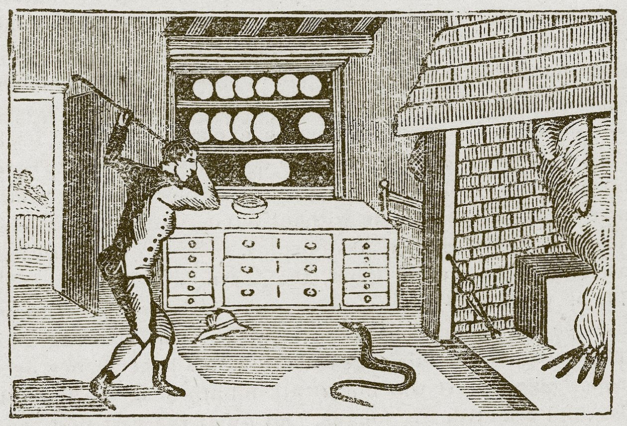 The Countryman and the Snake by English School