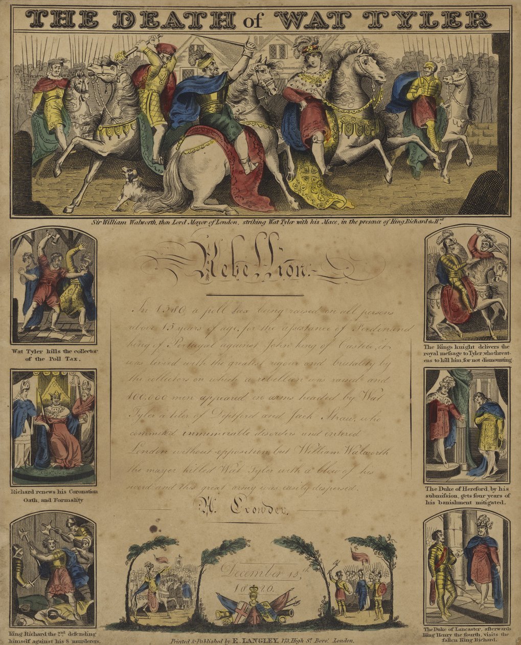 The Death of Wat Tyler by English School