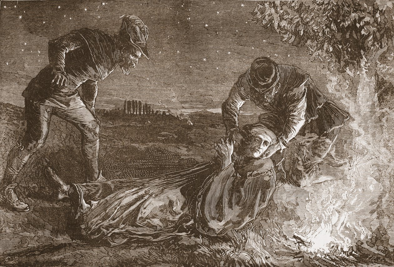 The Death of Zwingle, illustration from 