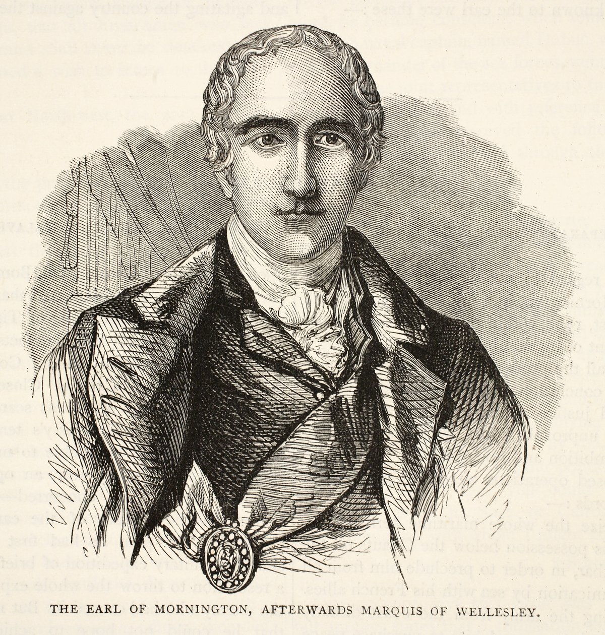 The Earl of Mornington, Afterwards Marquis of Wellesley, Illustration from Cassell