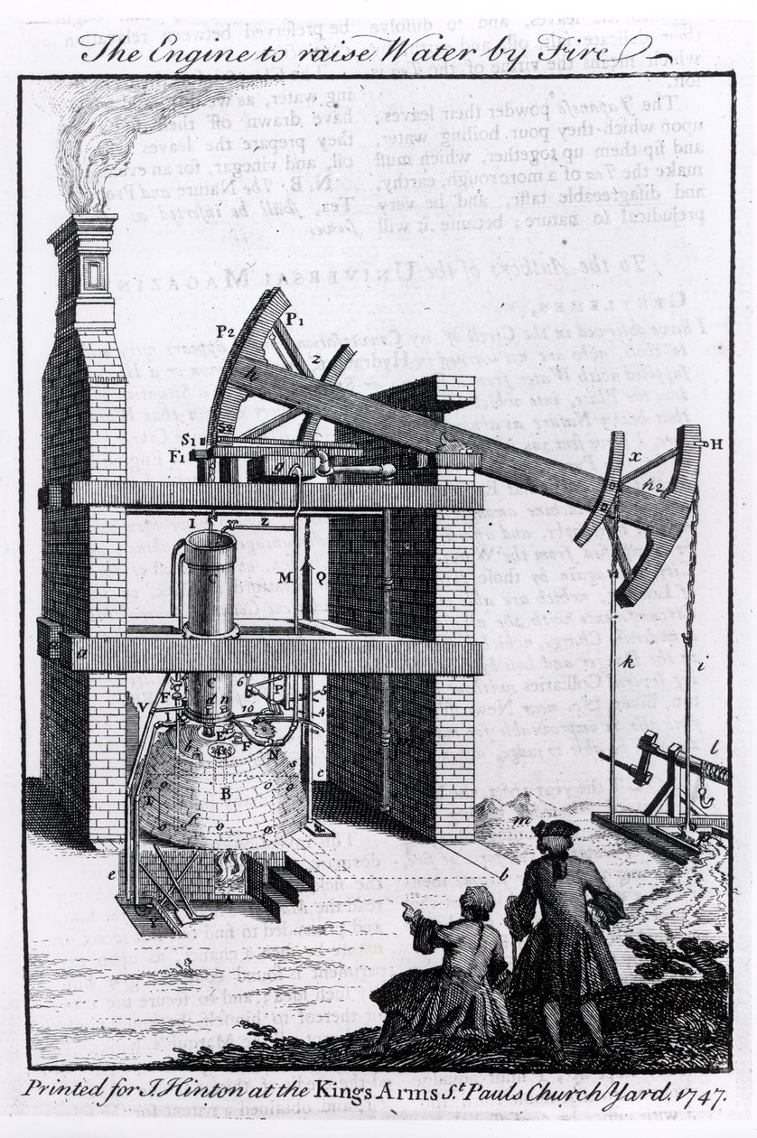 The Engine to Raise Water by Fire, a Diagram of Newcomen