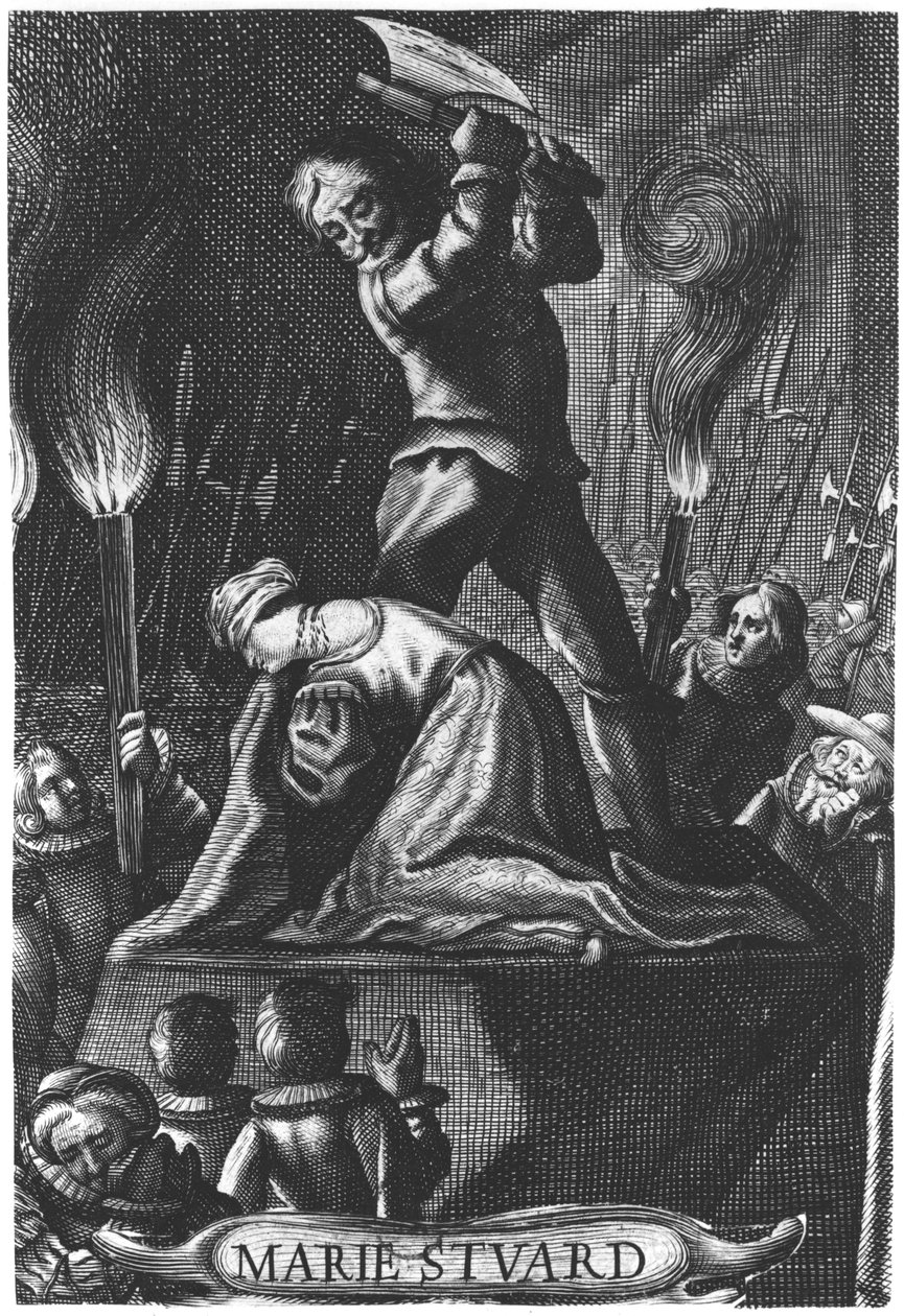 The Execution of Mary Queen of Scots, 8th February 1587 by English School