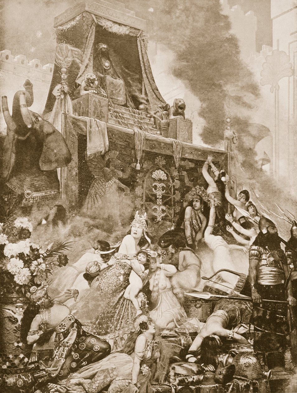The Fall of Nineveh (Illustration from Hutchinson