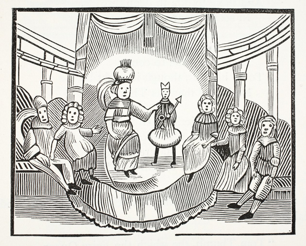 The Famous History of Tom Thumb, illustration from Chap-books of the Eighteenth Century by John Ashton, pub. 1882 by English School