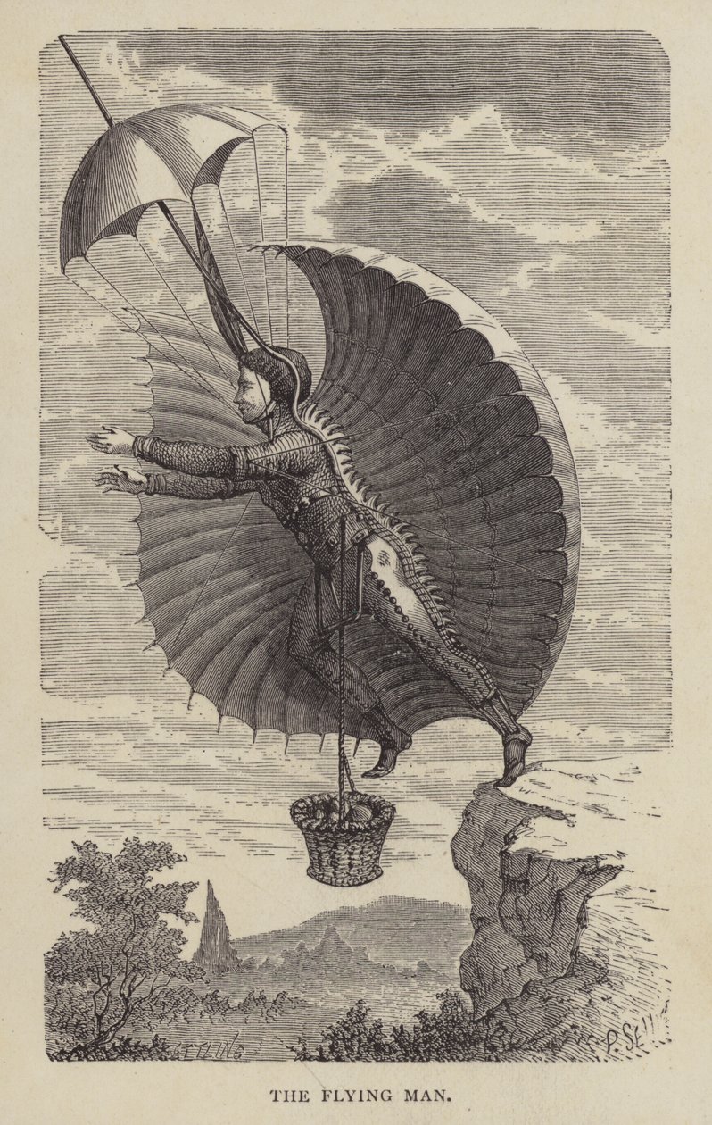 The Flying Man by English School