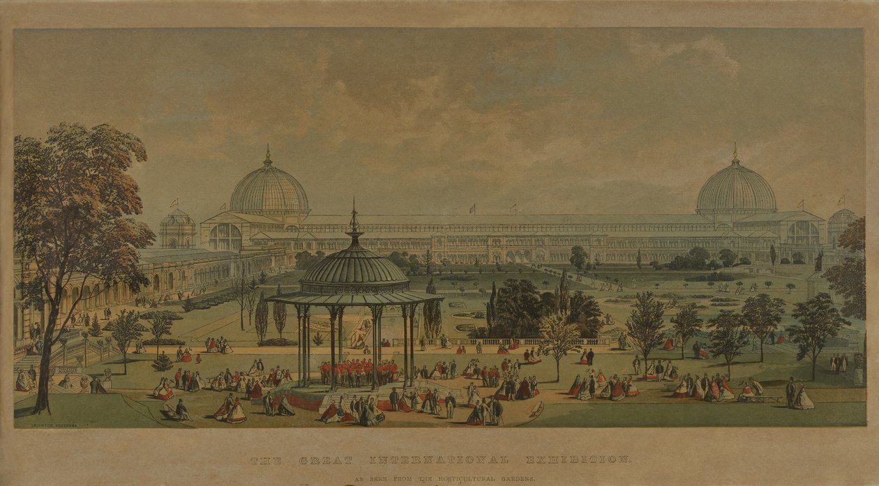 The Great International Exhibition, as seen from the Horticultural Gardens, 1851 by English School
