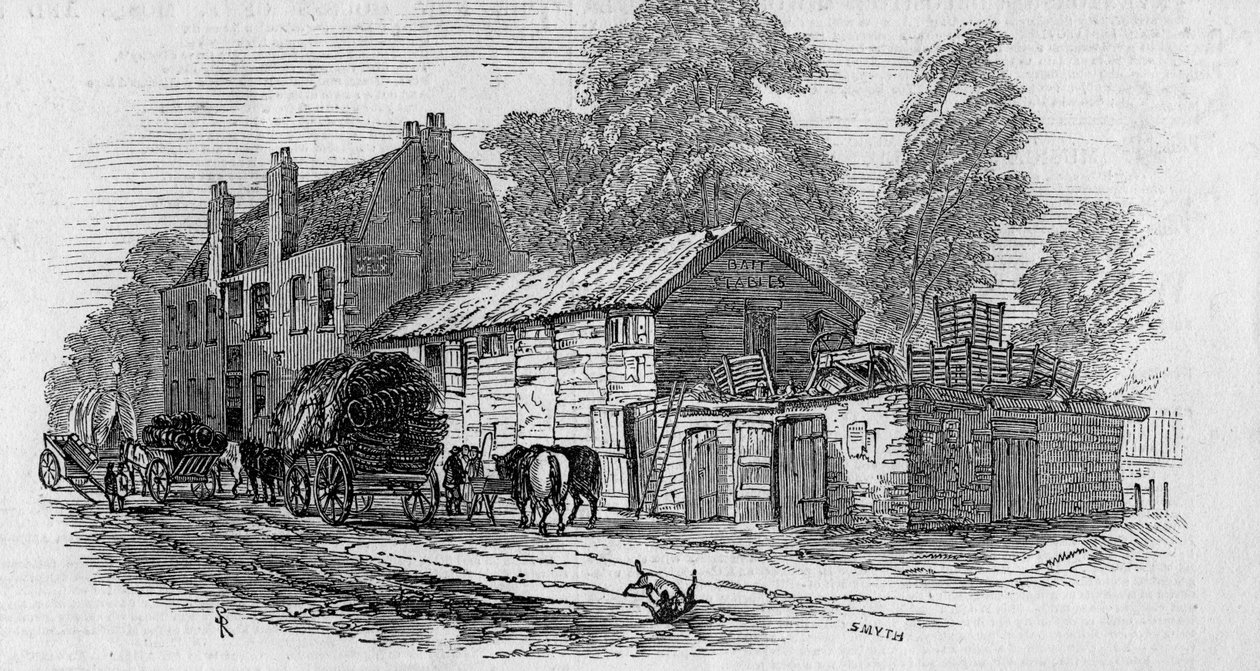 The Half-Way House between Knightsbridge and Kensington by English School
