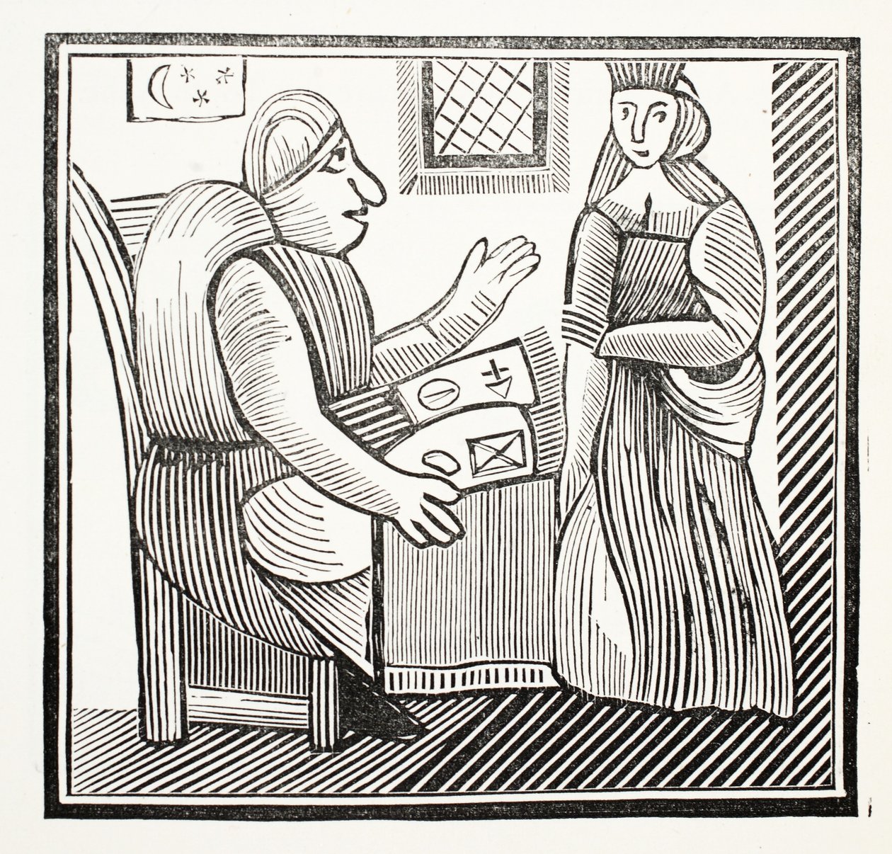 The History of Mother Bunch of the West, illustration from Chap-books of the Eighteenth Century by John Ashton, pub. 1882 by English School