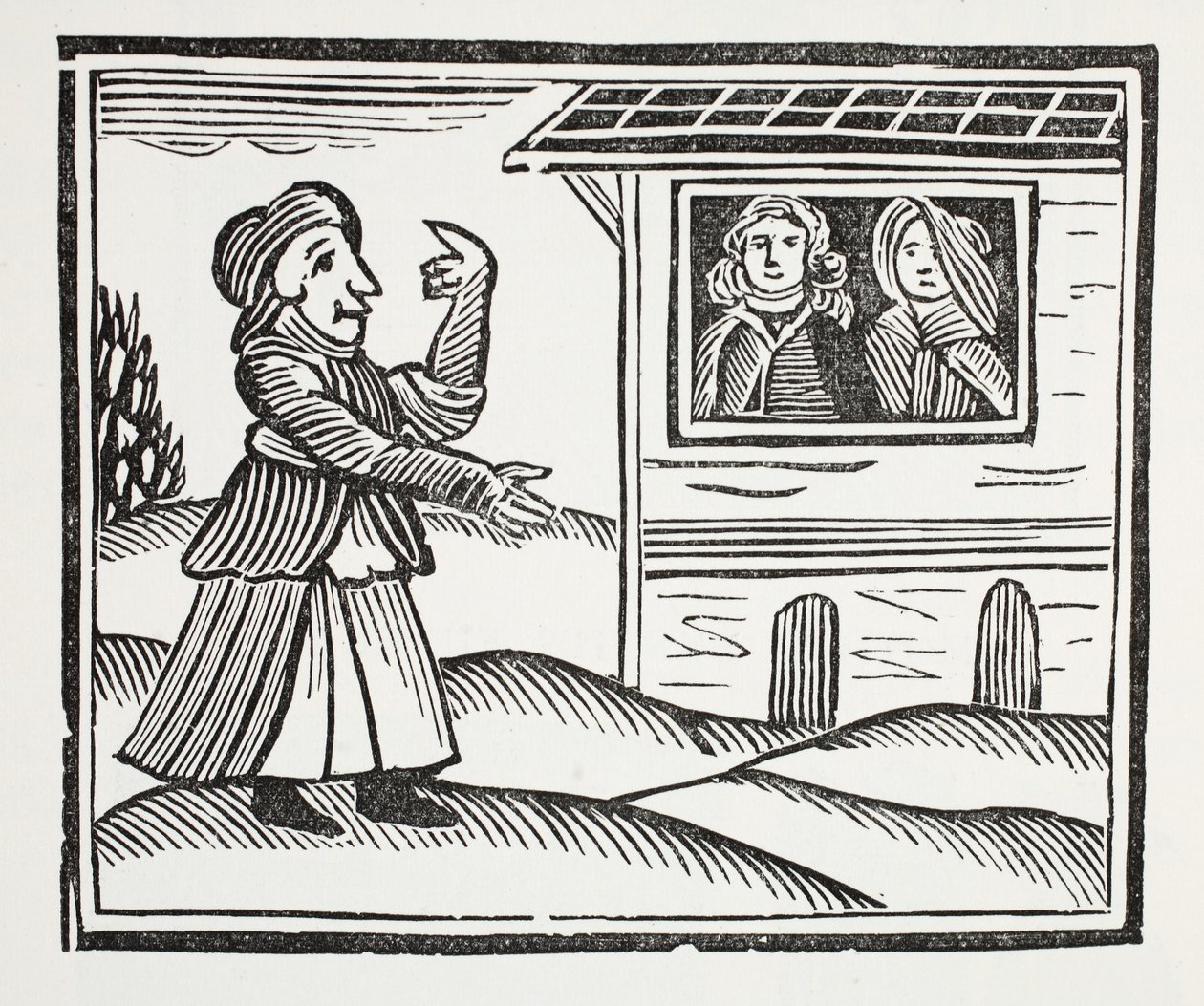 The History of Mother Shipton, illustration from Chap-books of the Eighteenth Century by John Ashton, pub. 1882 by English School