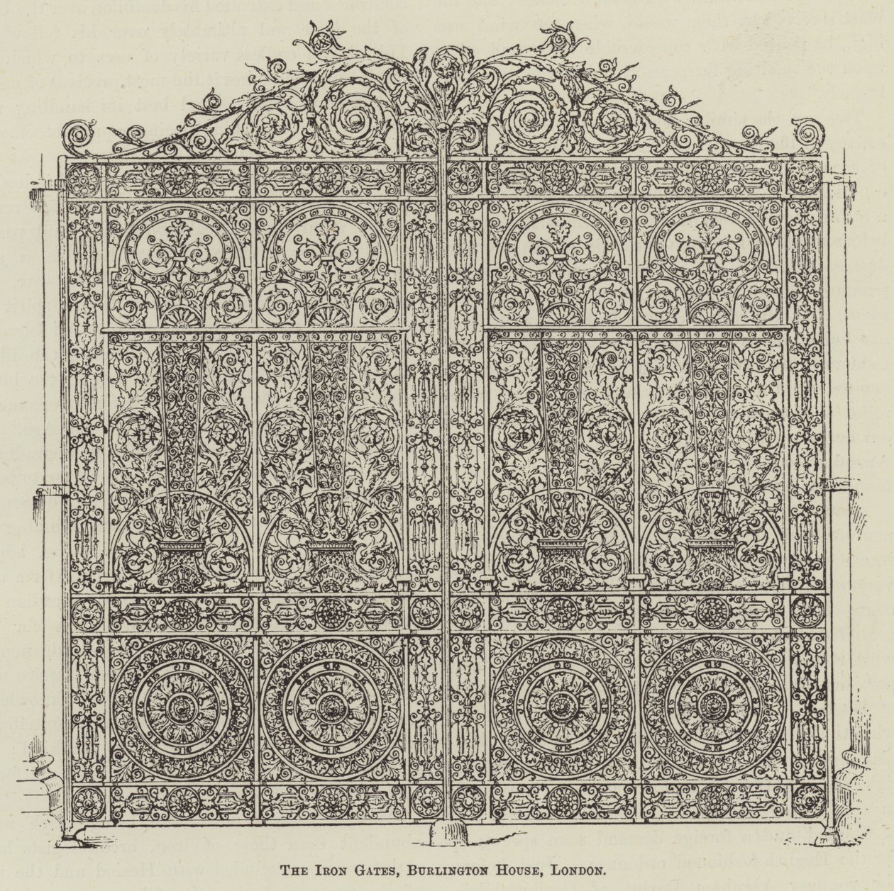 The Iron Gates, Burlington House, London by English School
