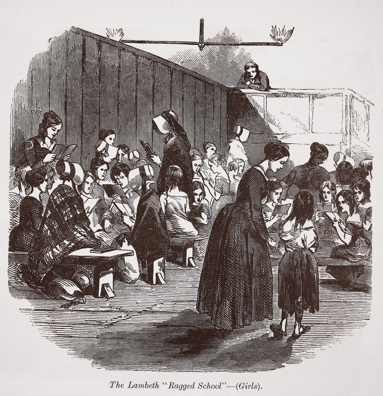 The Lambeth Ragged School (girls) by English School