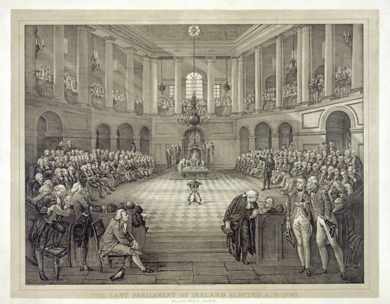 The Last Parliament of Ireland elected A.D. 1790 by English School