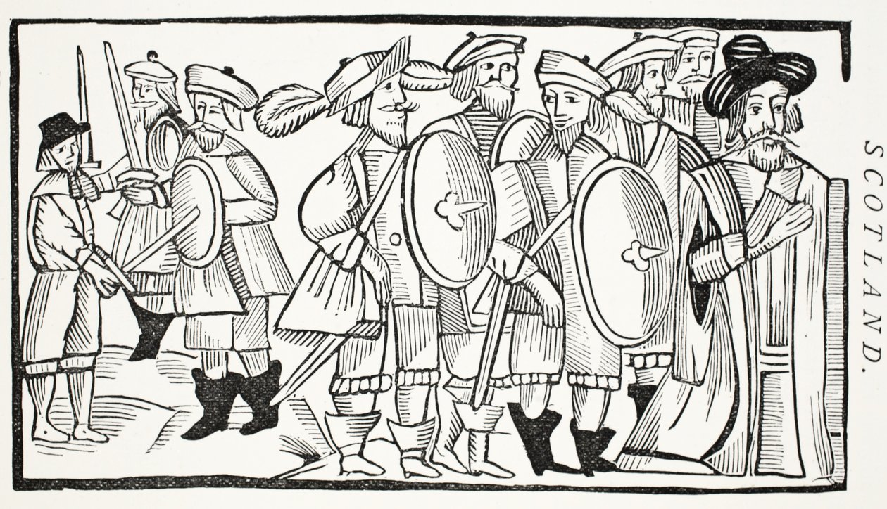 The Lovers Quarrel (illustration) by English School