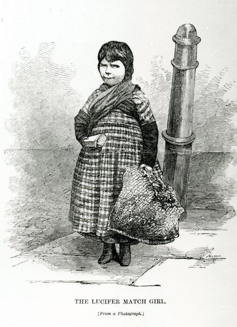 The Lucifer Match Girl, c.1840 by English School