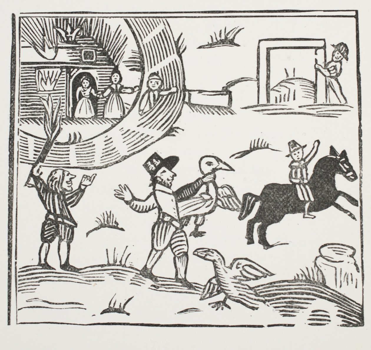 The Mad Pranks of Tom Tram (illustration) by English School