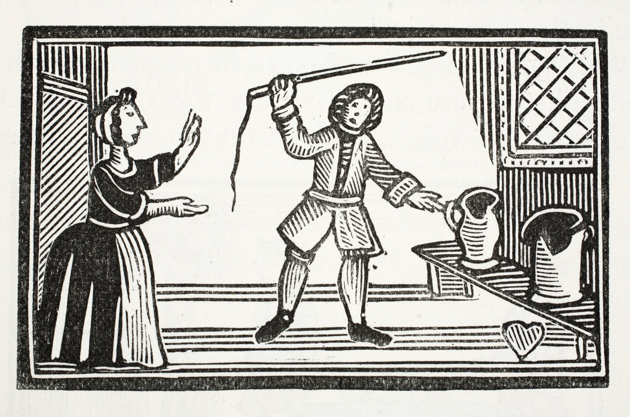 The Mad Pranks of Tom Tram (illustration) by English School