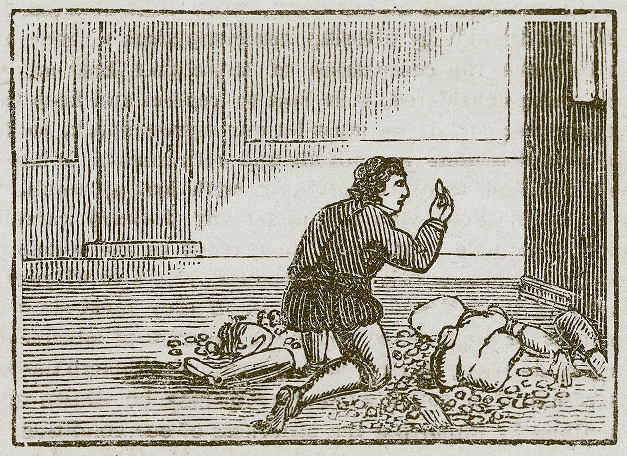 The Man and His Wooden God by English School