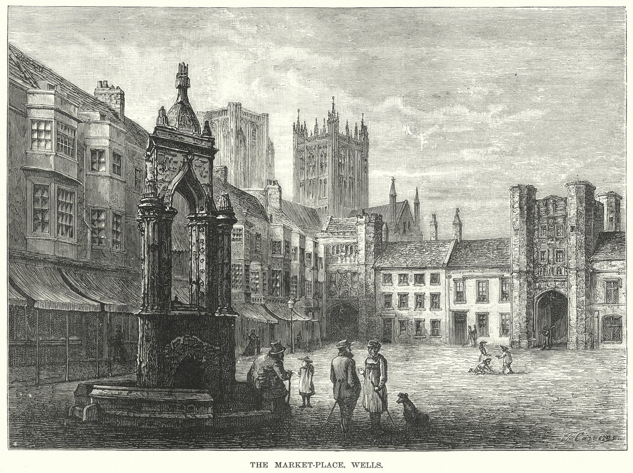 The Market-Place, Wells by English School