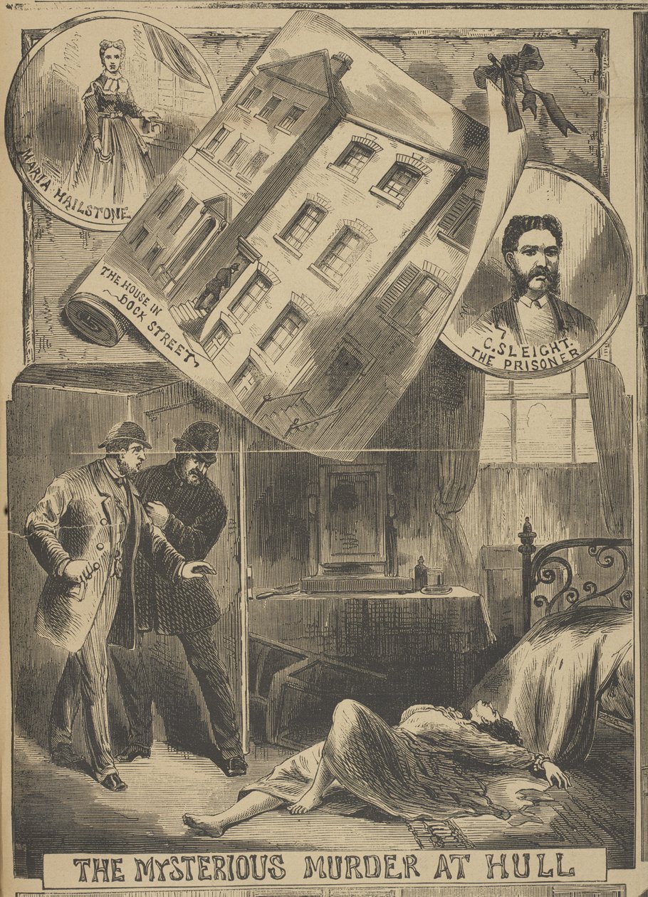 The Mysterious Murder at Hull, Illustrated Police News by English School