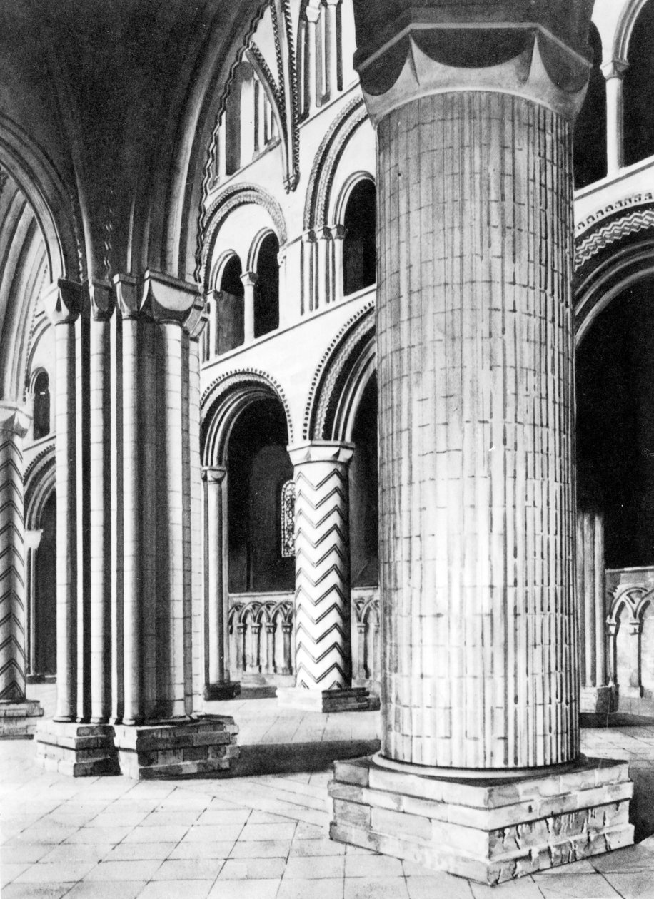 The Nave of Durham Cathedral, 19th Century by English School