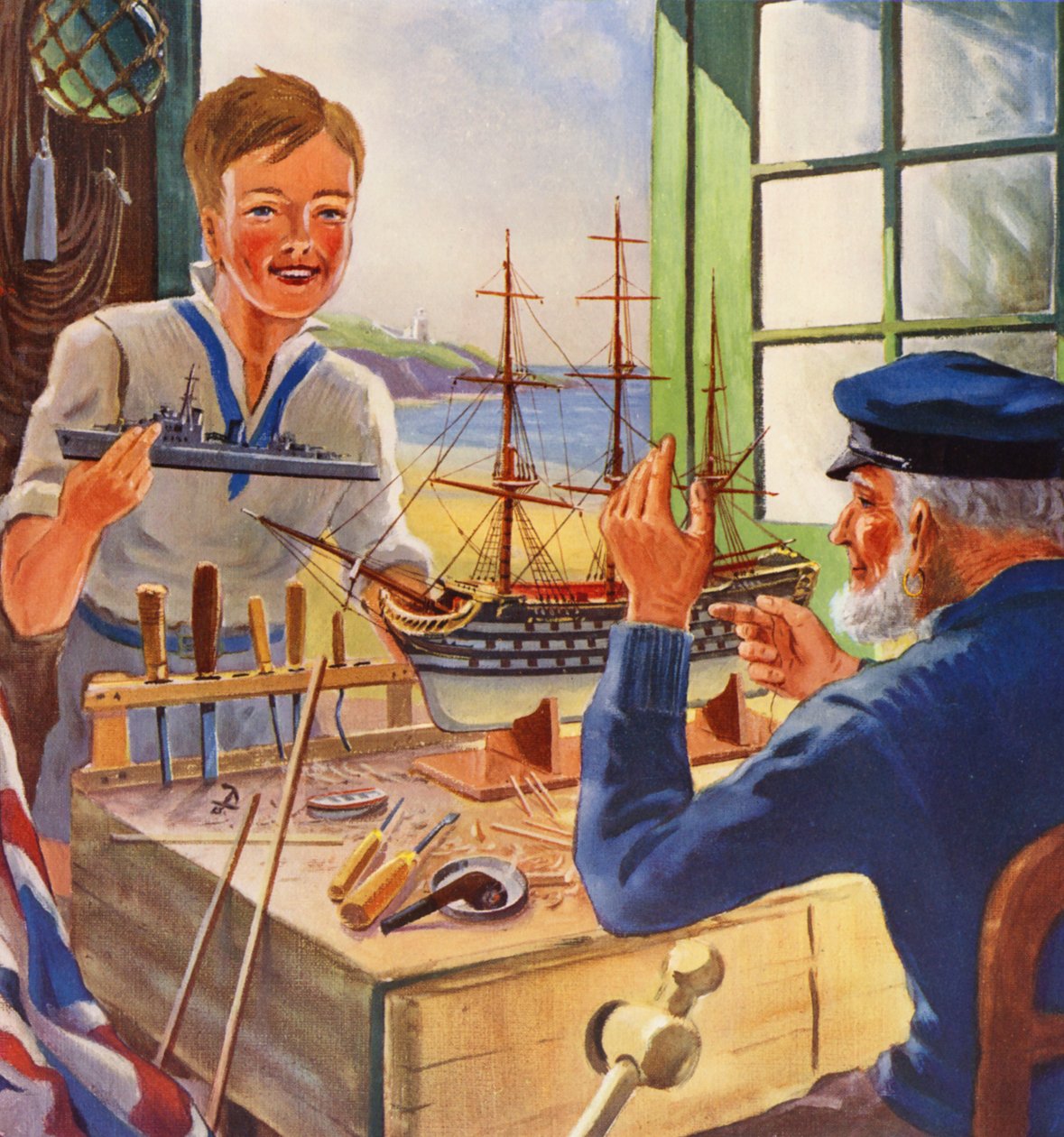 The Nelson Touch, Old and Young Ship Model Makers by English School