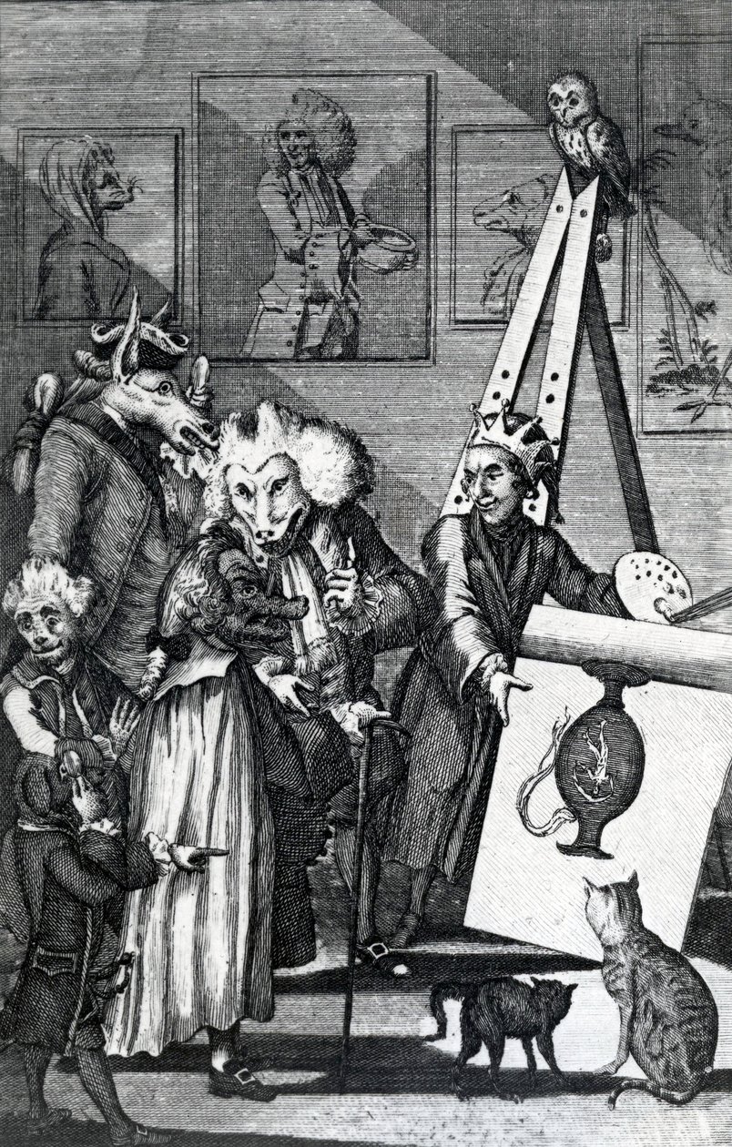 The Painter Submitting His Picture to the Examination of Connoisseurs and Antiquarians, 1774 by English School