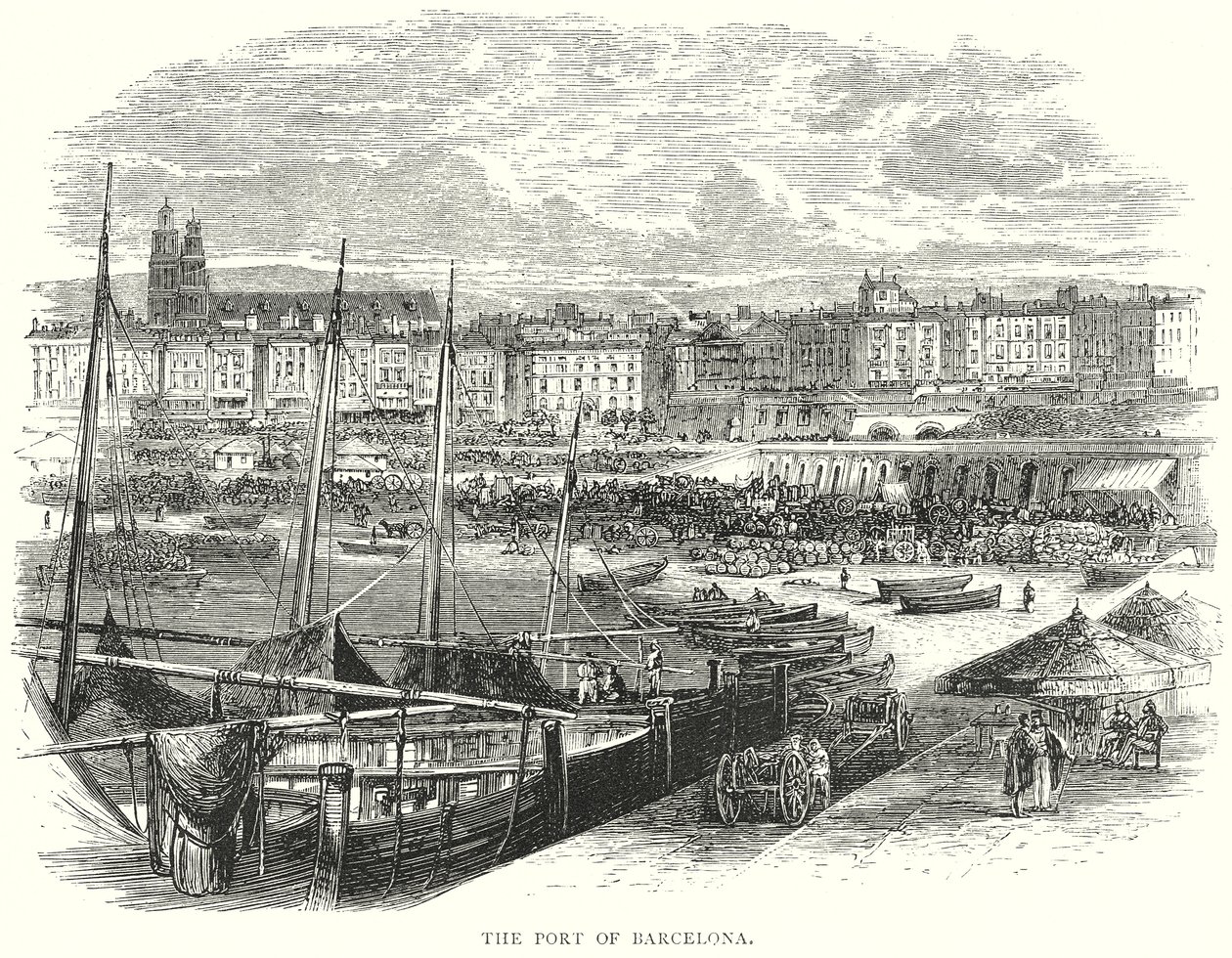 The Port of Barcelona by English School