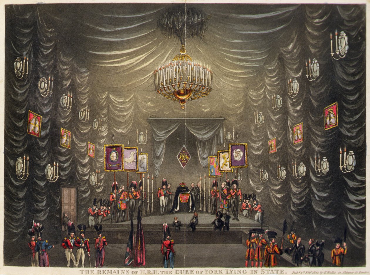 The Remains of H.R.H. the Duke of York Lying in State by English School